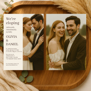 Convite de Casamento Minimalista Elegante para Fug