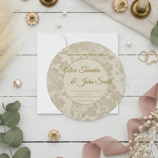 Convite de Casamento Minimalista Moderno - Elegant (Criador carregado)
