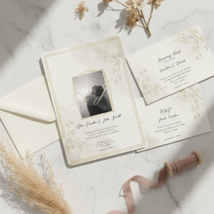 Convite de Casamento Minimalista Moderno – Elegant
