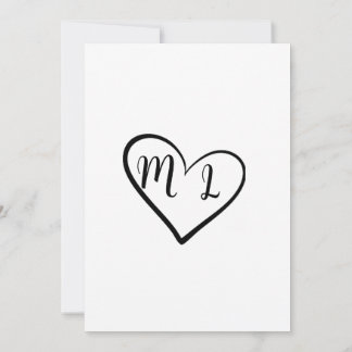 Convite de Casamento Minimalista "Nós Dissemos Sim