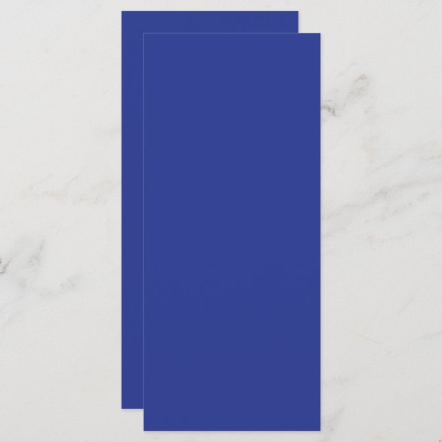 Convite de Casamento Minimalista Ousado em Azul Es (Frente/Verso)