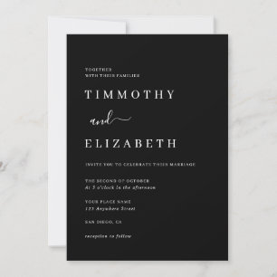 Convite de Casamento Moderno