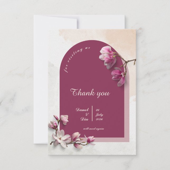 Convite de casamento moderno (Frente)