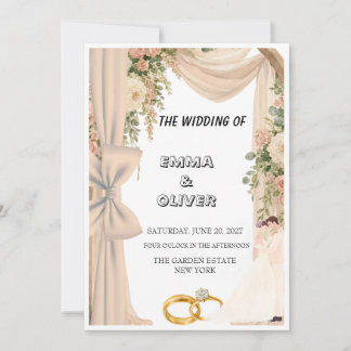 Convite de Casamento Moderno e Elegante | Verde Sa