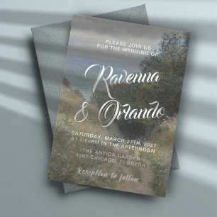 Convite de Casamento Monet Fine Art Estrada em La