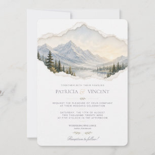 Convite de Casamento Montanhas