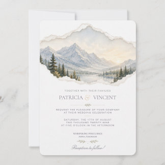Convite de Casamento Montanhas