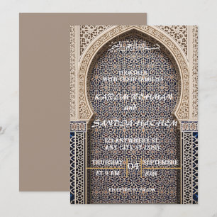 Convite de Casamento Mosaico Islâmico