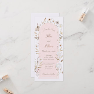 Convite de Casamento Móvel Floral Blush