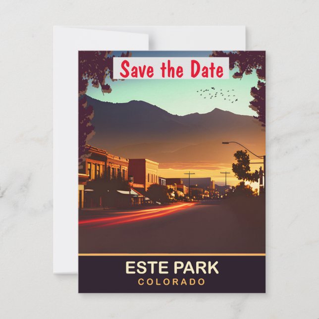 Convite de Casamento na Estrada da Montanha de Est (Frente)