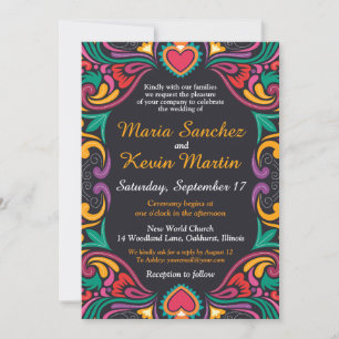 Convite de casamento na fronteira espanhola colori