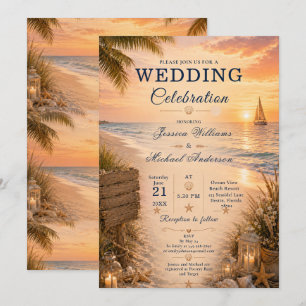 Convite de Casamento na Praia
