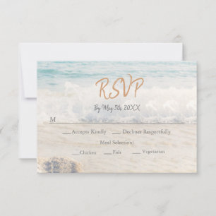 Convite de Casamento na Praia Casamento à Beira-Ma