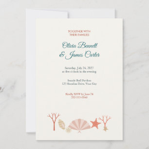 Convite de Casamento na Praia Concha e Estrela-do-