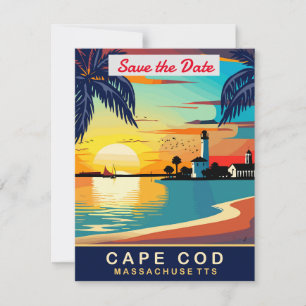 Convite de Casamento na Praia de Cape Cod Massachu