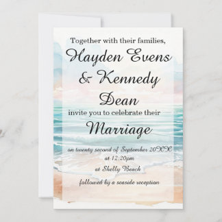 Convite de Casamento na Praia/Engajamento | Costa