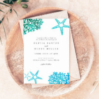 Convite de Casamento na Praia, Estrela do Mar,