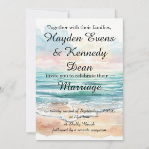 Convite de Casamento na Praia/Noivado Costa