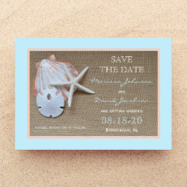 Convite de Casamento na Praia Salve a Data