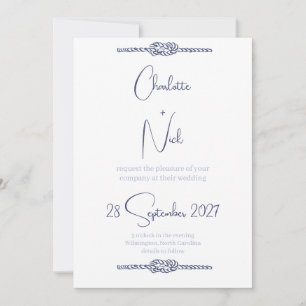 Convite de Casamento Náutico