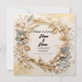 Convite de casamento Nikkah