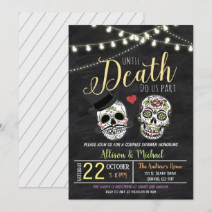 Convite de Casamento no Chuveiro Nupcial de Hallow