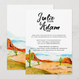Convite de Casamento no Deserto