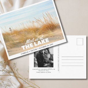 Convite de casamento no Great Lakes Postcard