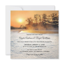 Convite de Casamento no inverno das Luzes de Cadei