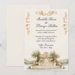 Convite de Casamento no Lago Como