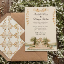 Convite de Casamento no Lago Como