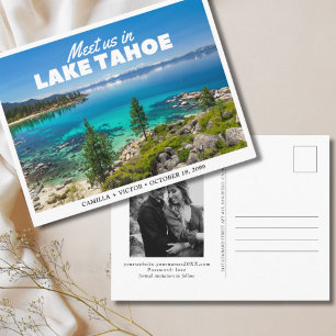 Convite de casamento no Lago Tahoe para guardar a 