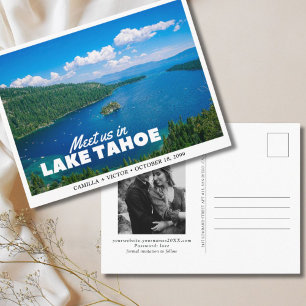 Convite de casamento no Lago Tahoe Postcard