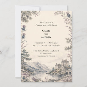 Convite de Casamento no Loch Thistle das Terras Al