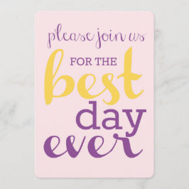 Convite de casamento no Melhor Dia - Plumeria/Dour