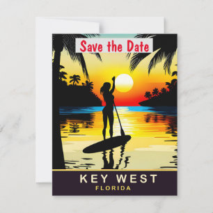 Convite de Casamento no Pôr do Sol em Key West Fló