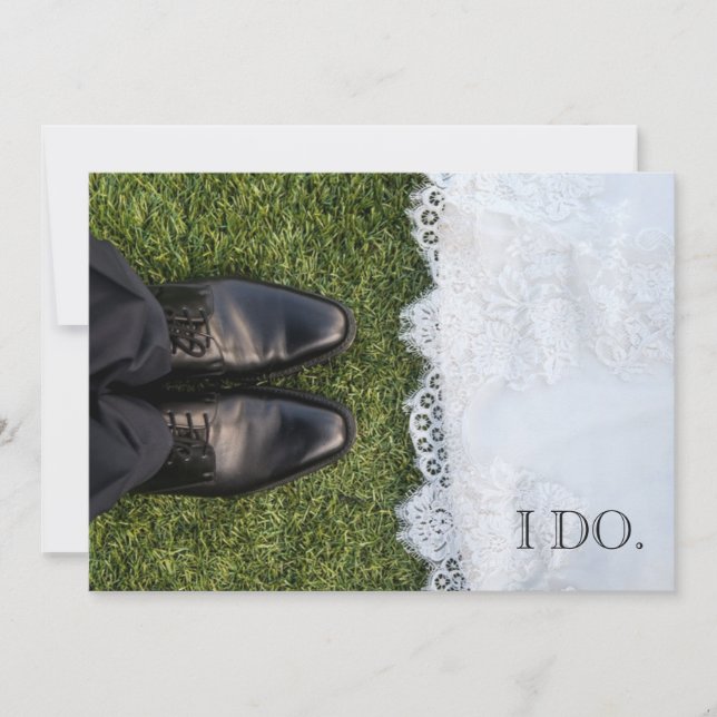 Convite de casamento Noiva e Groom (Frente)