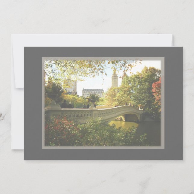 Convite de casamento Nova Iorque do Central Park (Frente)