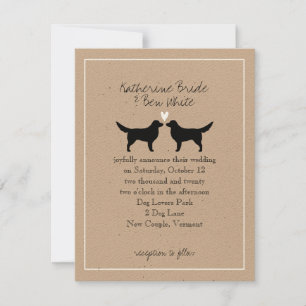 Convite de Casamento Nova Scotia Duck Tollers