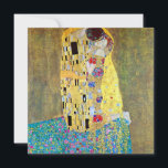 Convite de casamento; O Beijo de Gustav Klimt<br><div class="desc">Fácil de personalizar o convite de casamento. O Beijo, Der Kuss (1907-1908) de Klimt é provavelmente o trabalho mais famoso de Gustav Klimt. Começou a trabalhar nesse sentido em 1907 e é o ponto alto do seu chamado "Período Ouro". O Beijo é uma pintura de arte romântica e amor da...</div>