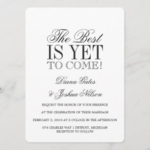 Convite de Casamento   O MELHOR ESTÁ POR VIR