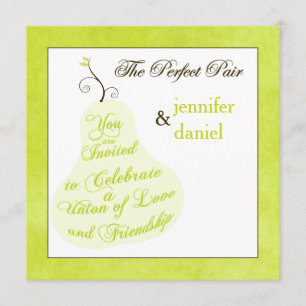 Convite de casamento O Par Perfeito