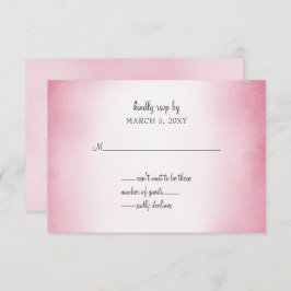 convite de casamento ombre rosa rsvp