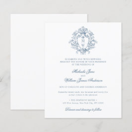 Convite de Casamento Orçamento Vintage Crista Regê