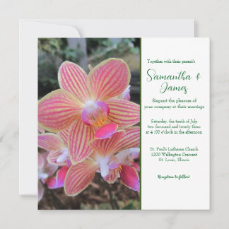 Convite de Casamento Orquídeas