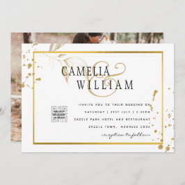 Convite de Casamento ou Anúncio de Data com Código