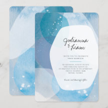 Convite de Casamento Pacific Blue