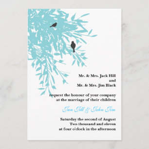 Convite de casamento pacífico