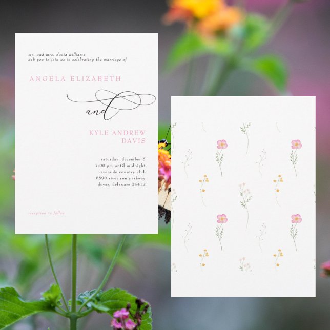 Convite de Casamento Pais da Noiva Splash of Sprin (Criador carregado)