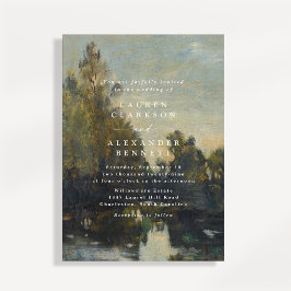 Convite de Casamento Paisagem Arte Refinada